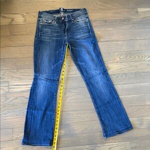 7 For All Mankind Women's Blue Boot Cut Jeans